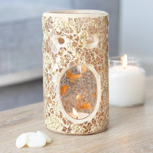 Gold Pillar Crackle Burner