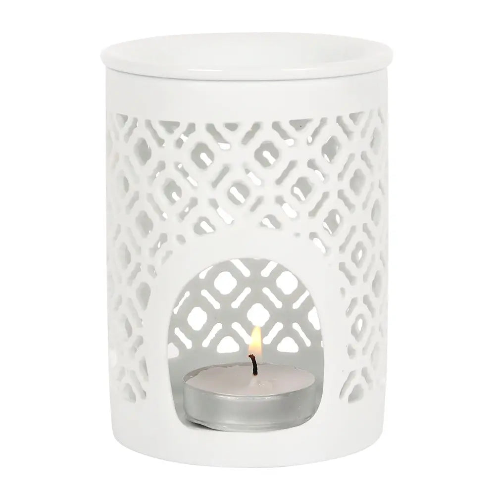 White Matte Lattice Burner
