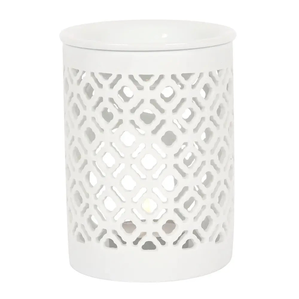 White Matte Lattice Burner